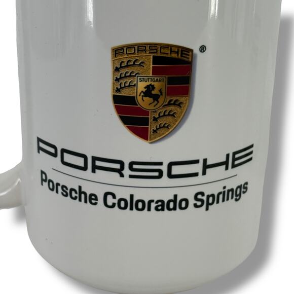 Porsche Colorado Springs Ceramic Mug Set of 2 Classic Partner Car Dealership Cup - Picture 4 of 5
